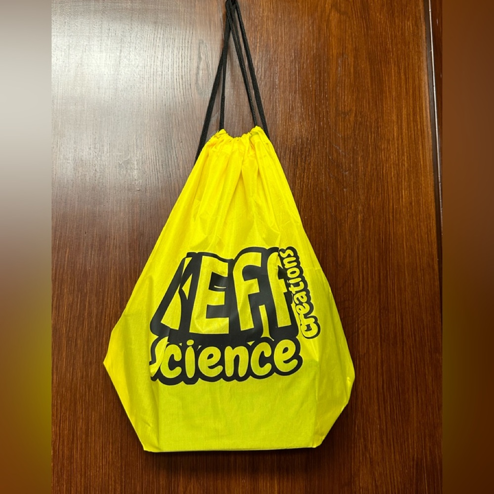 Drawstring Backpack science creations logo